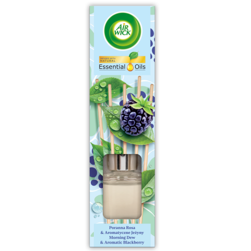 Przejdź do produktu AIR WICK Pachnące Patyczki Poranna Rosa & Aromatyczne Jeżyny 40ml