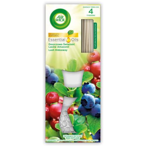 Przejdź do produktu AIR WICK Pachnące Patyczki Deszczowa Świeżość Lasów Amazonii 30 ml
