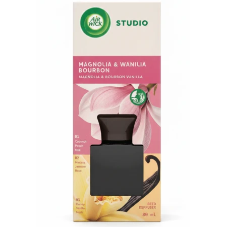 AIR WICK Studio Patyczki Zapachowe Magnolia & Wanilia Bourbon 80 ml