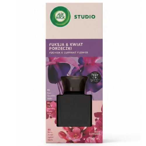 Przejdź do produktu AIR WICK Studio Patyczki Zapachowe Fuksja & Kwiat Porzeczki 80 ml