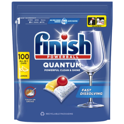Przejdź do produktu FINISH Quantum tabletki do zmywarki Lemon 100 szt – czystość, nabłyszczanie, higiena