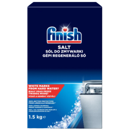 Finish Sól do zmywarki 1,5 kg – ochrona przed kamieniem i osadami