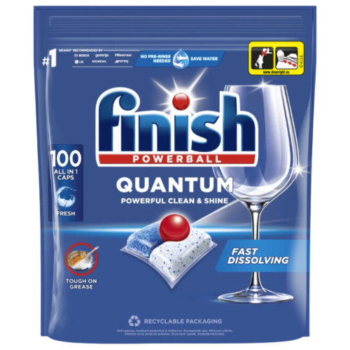 Przejdź do produktu FINISH Quantum Regular kapsułki do zmywarki 100 szt – czystość i połysk