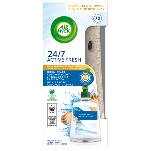 Przejdź do produktu AIR WICK Active Fresh – automatyczny odświeżacz powietrza Morska Bryza 228 ml