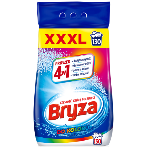 Przejdź do produktu BRYZA Color 4w1 – Skuteczny Proszek do Prania 8,45 kg 130 Prań