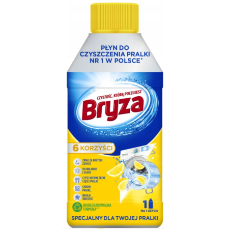 BRYZA Płyn do Czyszczenia Pralki o zapachu cytryny 250 ml