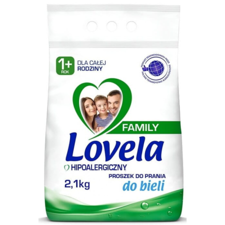 LOVELA Family Hipoalergiczny Proszek Do Prania Białego 2,1 kg