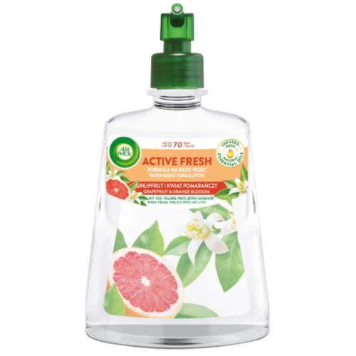 Przejdź do produktu AIR WICK Active Fresh Wkład Grejpfrut i Kwiat Pomarańczy 228 ml