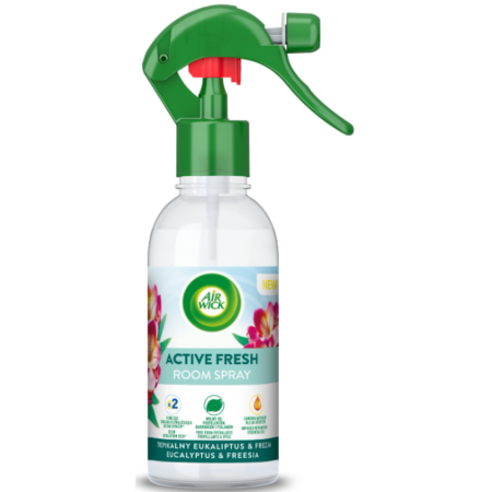 AIR WICK Active Fresh Odświeżacz Powietrza w Sprayu Tropikalny Eukaliptus &amp; Frezja 237 m