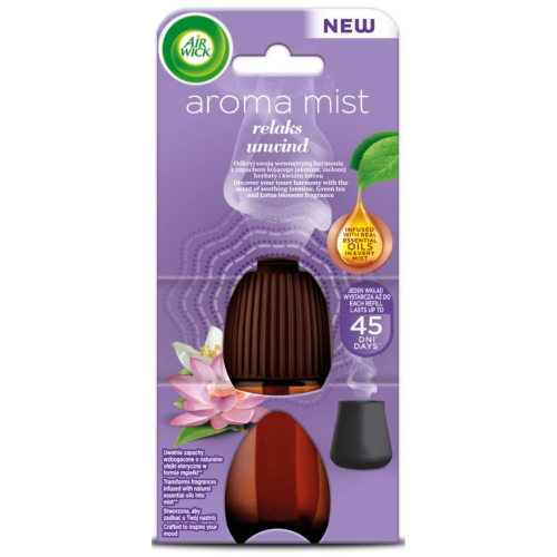 Przejdź do produktu AIR WICK Aroma Mist Unwind Auromatyczny Odświeżacz Powietrza – Jaśmin i Zielona Herbata 20 ml