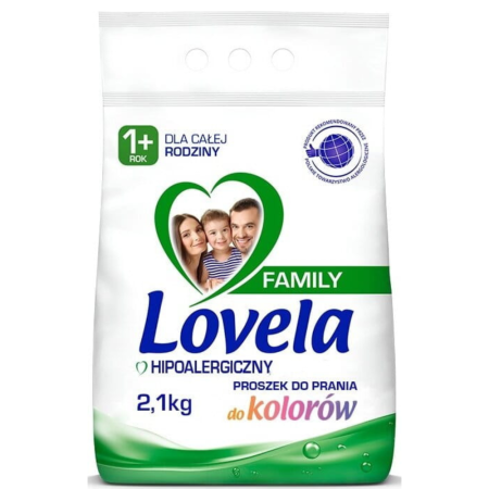 LOVELA Family Hipoalergiczny Proszek do Prania Kolorów 2,1 kg