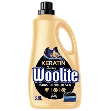 Woolite Keratin Therapy Płyn Ciemne Kolory &amp; Jeans 3,6 l
