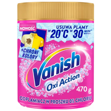 Vanish Oxi Action Odplamiacz do tkanin w proszku 470 g