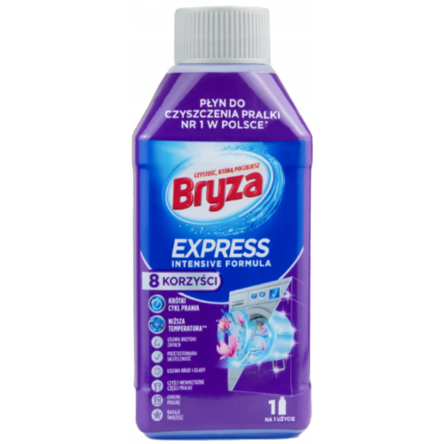 Przejdź do produktu BRYZA Express Clean – płyn do czyszczenia pralki 250 ml