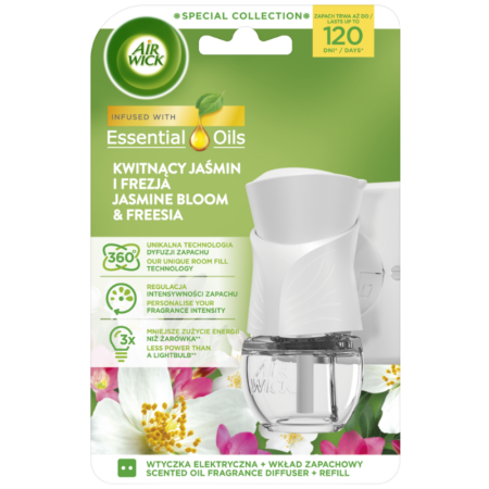 Air Wick Elektryczny Kwitnący Jaśmin i Frezja 19ml Komplet