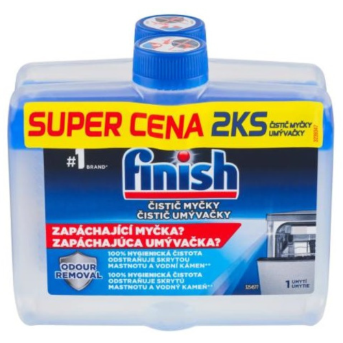 Przejdź do produktu FINISH Płyn Czyszczący do Zmywarki 2×250 ml Regular