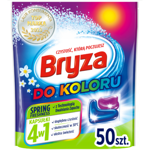 Przejdź do produktu BRYZA 4w1 Spring Freshness Kapsułki do Prania Koloru 50 szt.
