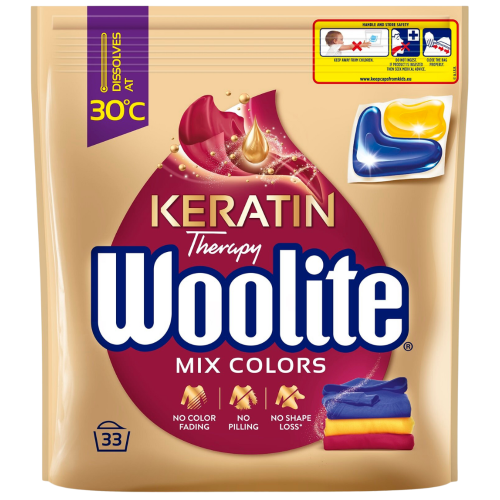 Przejdź do produktu WOOLITE Keratin Therapy Kapsułki do Prania Kolorów 33 szt.