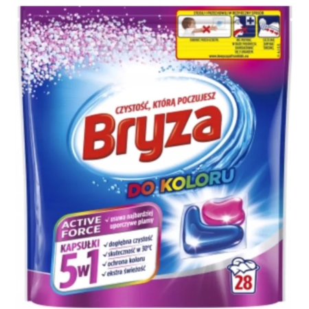 Bryza 5w1 Active Force Kapsułki do prania do koloru 28 szt.