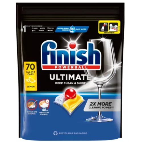 Przejdź do produktu FINISH Ultimate Lemon – kapsułki do zmywarki 70 szt.