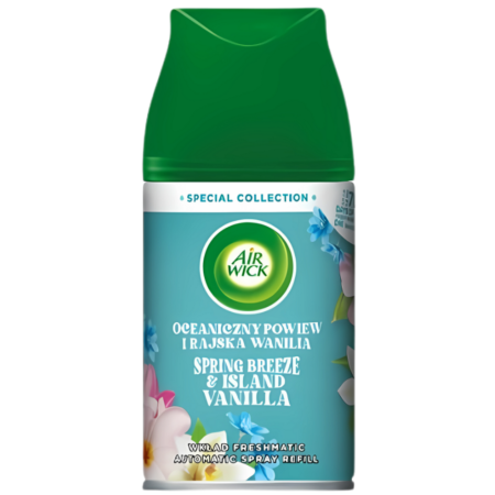 Air Wick Automatyczny odświeżacz powietrza Oceaniczny Powiew i Rajska Wanilia - Wkład 250 ml