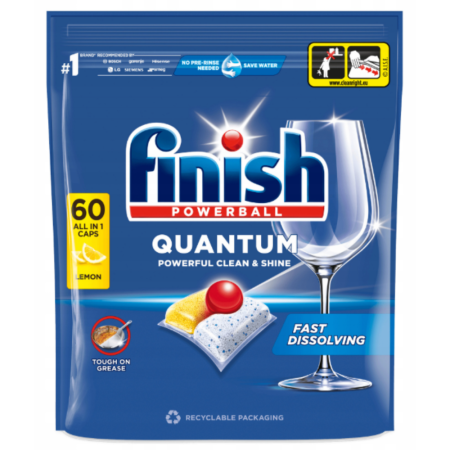 Finish Quantum Lemon Kapsułki do mycia naczyń w zmywarce (60 sztuk)
