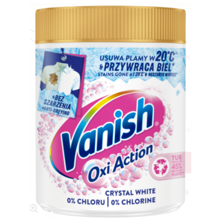 Vanish Oxi Action White Odplamiacz do tkanin w proszku 470 g