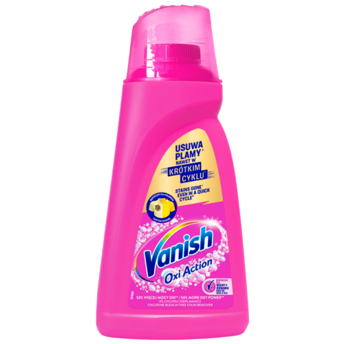 Przejdź do produktu VANISH Oxi Action Pink – odplamiacz w żelu do kolorów 1 l