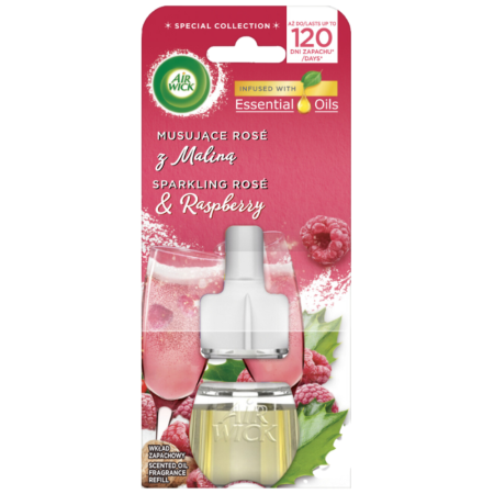 Air Wick wkład do elektrycznego odświeżacza 19 ml – Musujące Rose z Maliną