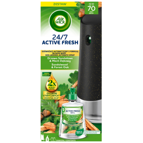 Przejdź do produktu AIR WICK automatyczny odświeżacza z wkładem 228 ml – Drzewo Sandałowe & Mech Dębowy