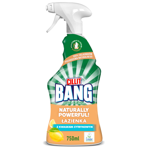Przejdź do produktu CILLIT Bang Naturally Powerful 750 ml Spray do czyszczenia łazienki