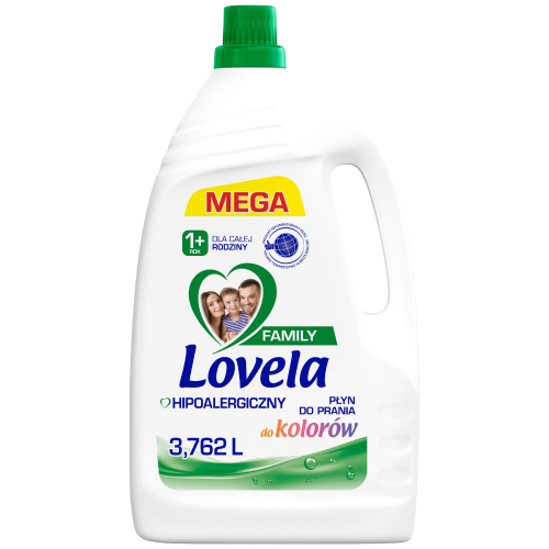 Przejdź do produktu LOVELA Family Płyn do Prania Kolorowych 1,85 l – Hipoalergiczny