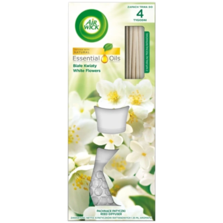 Air Wick Pachnące Patyczki Białe Kwiaty/White Flowers 25 ml