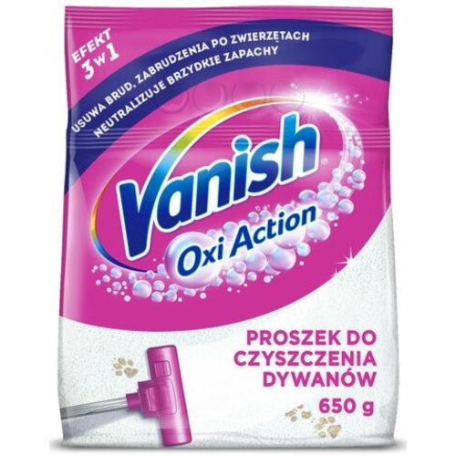 Przejdź do produktu VANISH Oxi Action Proszek do Dywanów 650 g – czystość i świeżość