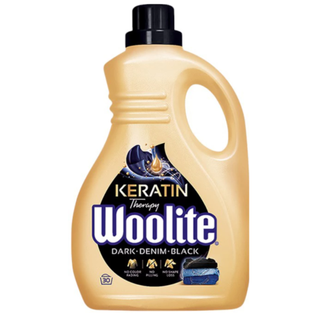 Woolite Keratin Therapy Płyn do prania czerń ciemne kolory jeans 1,8L (30 prań)