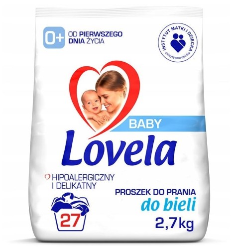 Przejdź do produktu Lovela Baby Hipoalergiczny proszek do prania do bieli 2,7 kg (27 prań)