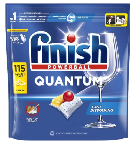 Przejdź do produktu Finish Quantum Lemon All in 1 kapsułki do zmywarki 115 szt.