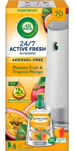 Przejdź do produktu Air Wick Active Fresh Odświeżacz automatyczny Marakuja & Egzotyczne Mango 228 ml - Komplet
