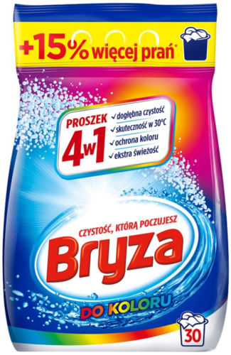 Przejdź do produktu Bryza 4w1 Proszek do prania do koloru 1,95 kg (30 prań)
